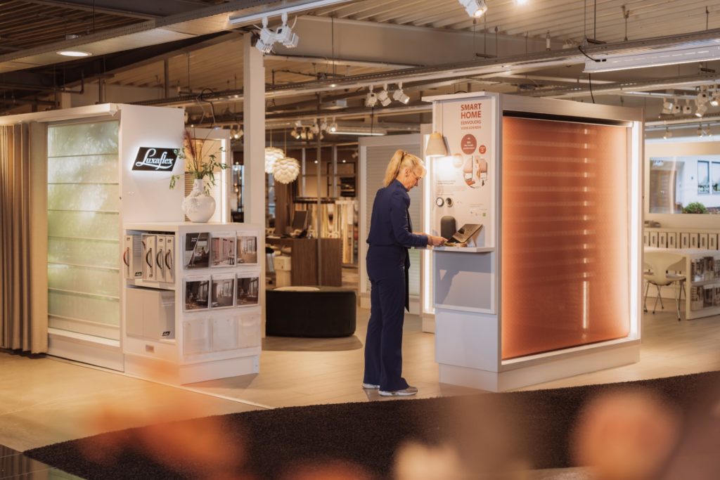 het luxaflex verkooppunt bij Instyle by Vesta in Groningen